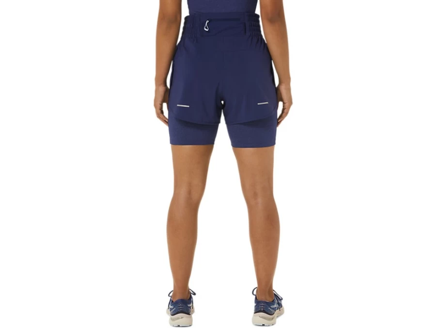 ASICS Women's Indigo Blue 4 Inch Running Shorts - Nagino Style Lightweight Athletic Shorts