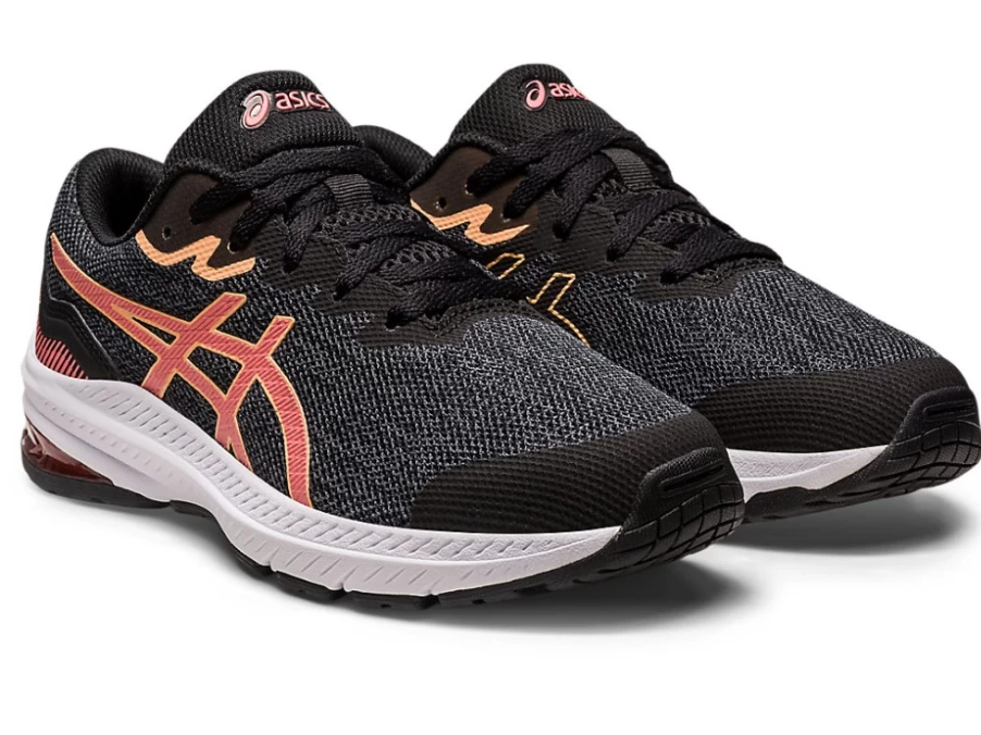 ASICS GT-1000 11 GS Kids Running Shoes - Black/Papaya