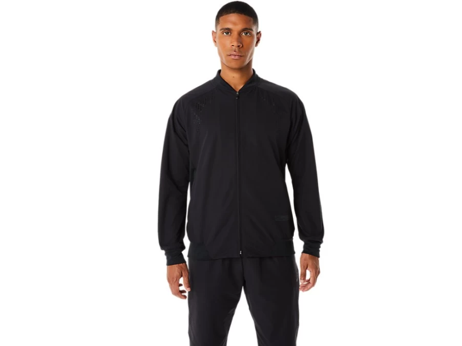 ASICS Men's Actibreeze Double Russel Jacket in Performance Black - Lightweight Athletic Outerwear