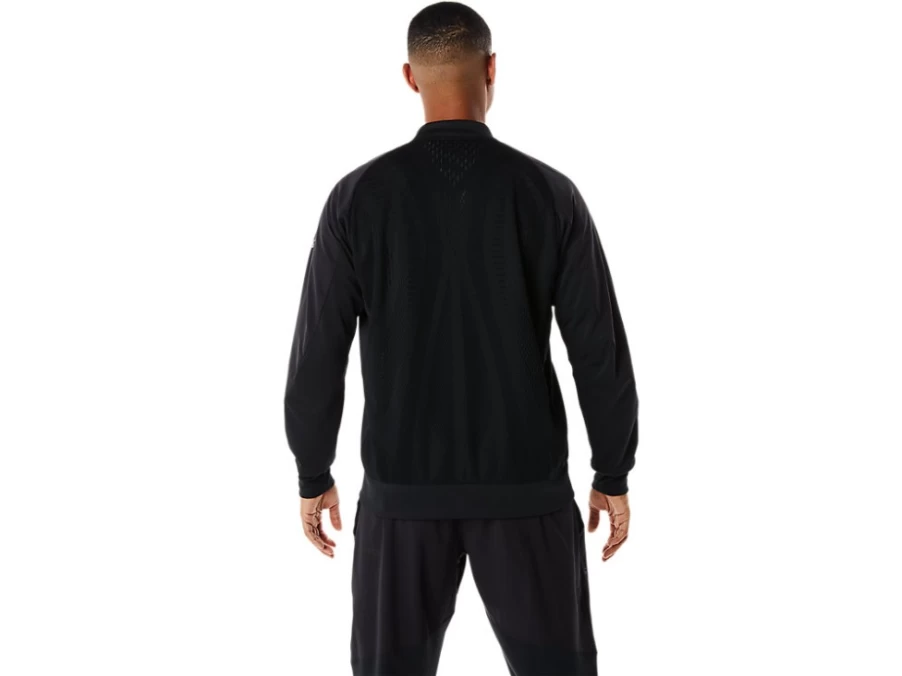 ASICS Men's Actibreeze Double Russel Jacket in Performance Black - Lightweight Athletic Outerwear