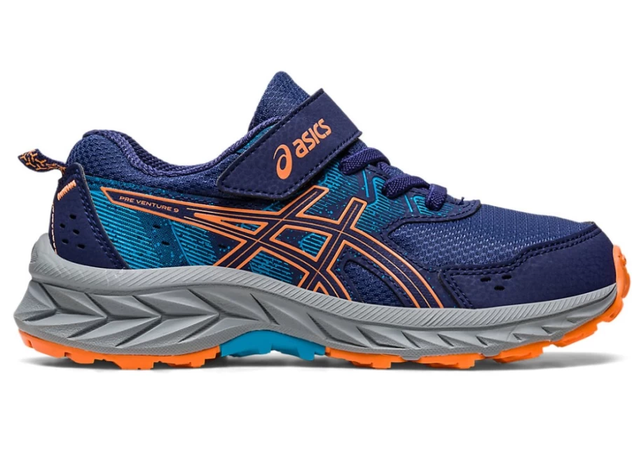 ASICS Kids Gel-Venture 9 Running Shoes - Indigo Blue/Sun Peach