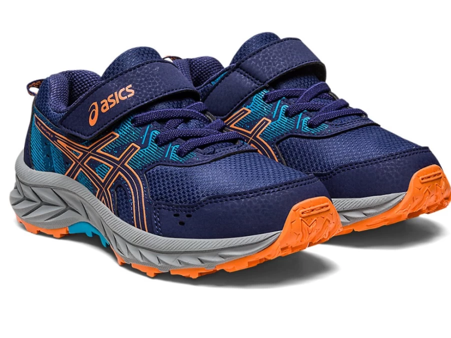 ASICS Kids Gel-Venture 9 Running Shoes - Indigo Blue/Sun Peach