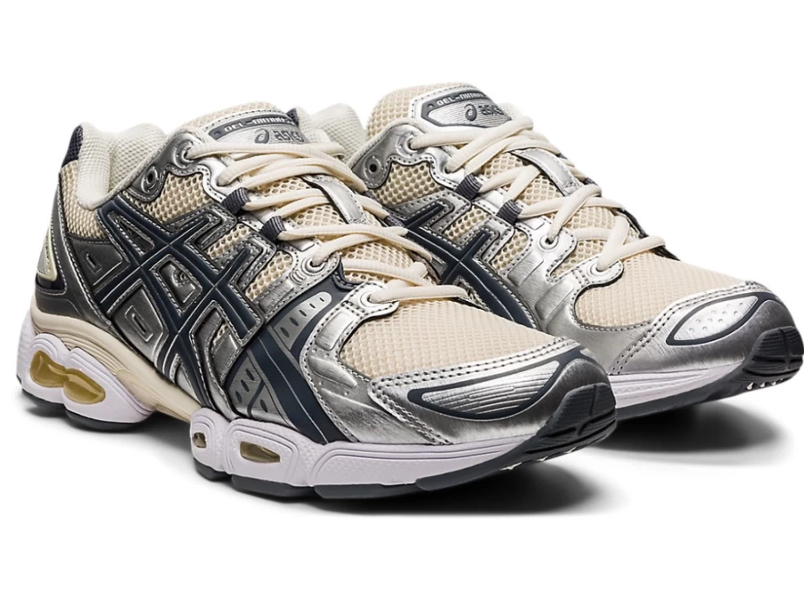 ASICS Gel-Nimbus 9 Men's Running Shoes - Pure Silver/Metropolis - Cushioned Support for Comfort