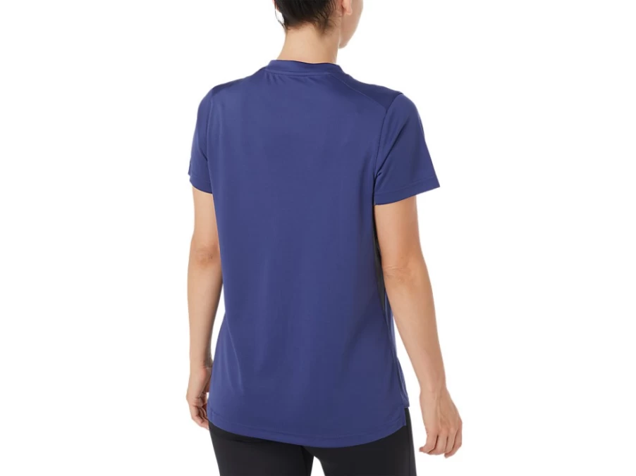 ASICS Women's Performance Tee in Indigo Blue - Moisture-Wicking Athletic T-Shirt
