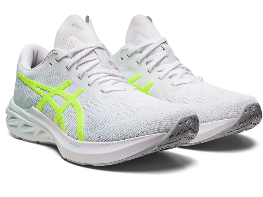 ASICS Dynablast 3 Women's Running Shoes in White/Safety Yellow