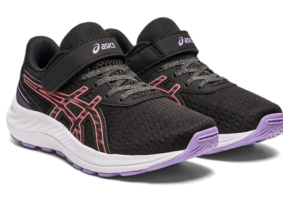 ASICS Kids Pre Excite 9 Running Shoes - Black/Papaya