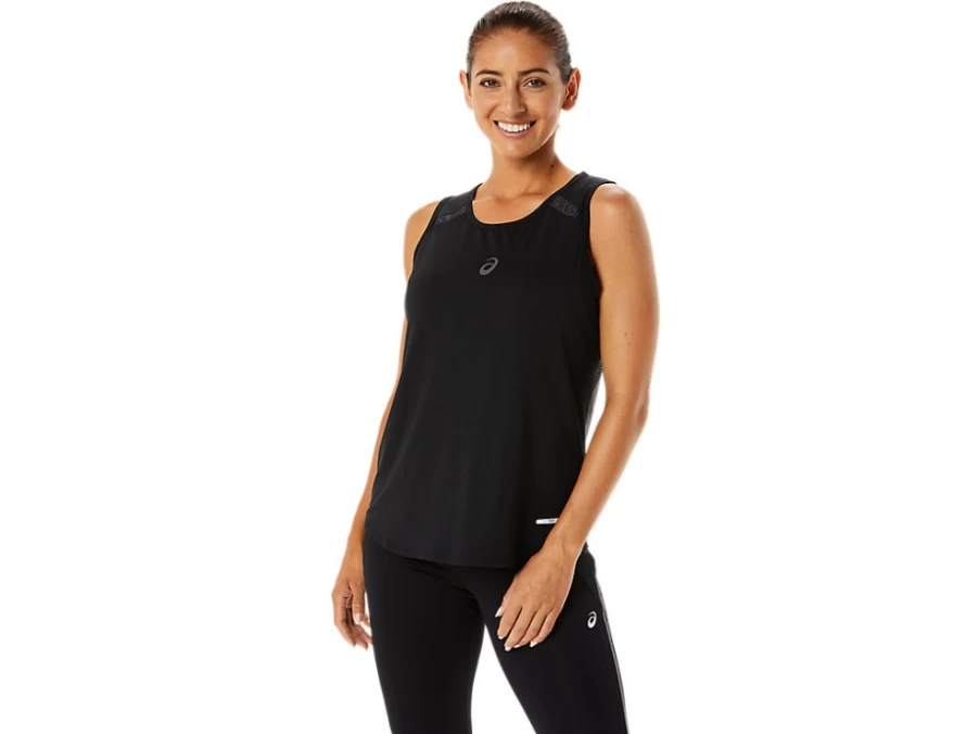ASICS Women's Performance Black Actibreeze Sleeveless Athletic Top