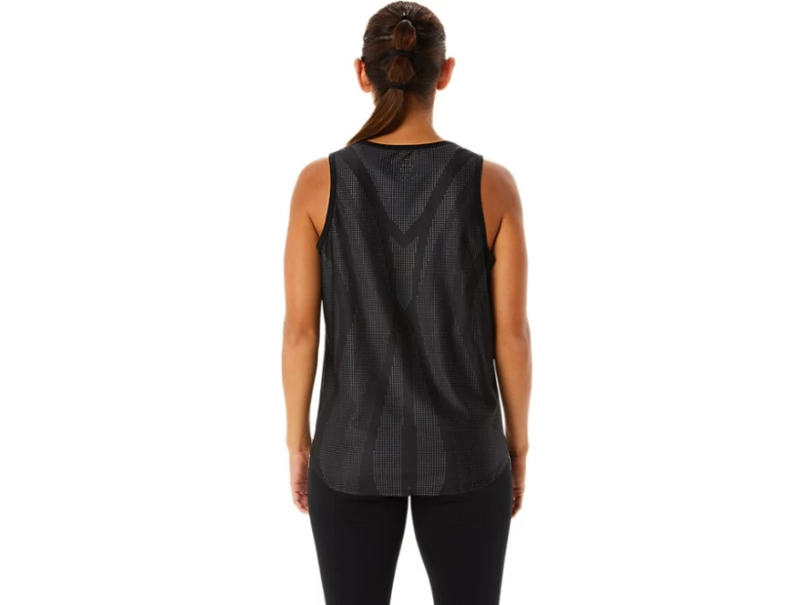 ASICS Women's Performance Black Actibreeze Sleeveless Athletic Top