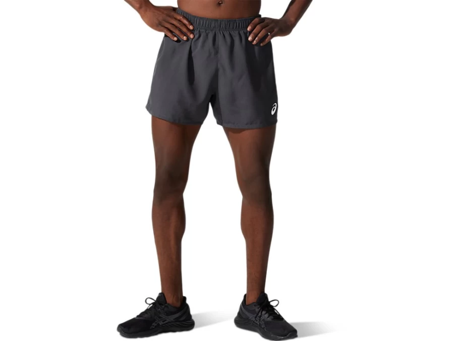 ASICS Men's Graphite Grey 5 Inch Short Silver Running Shorts