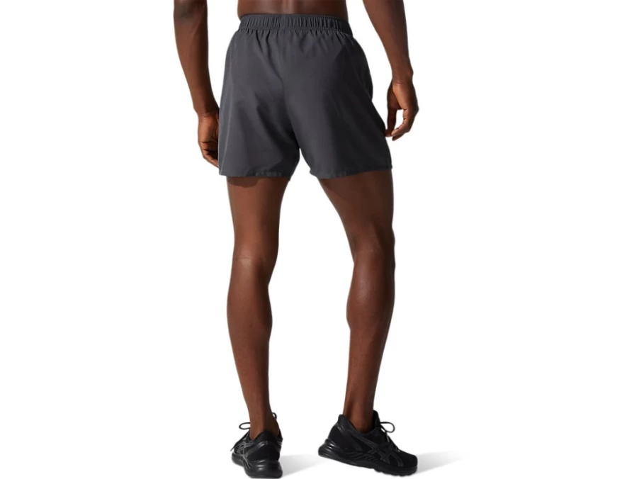 ASICS Men's Graphite Grey 5 Inch Short Silver Running Shorts