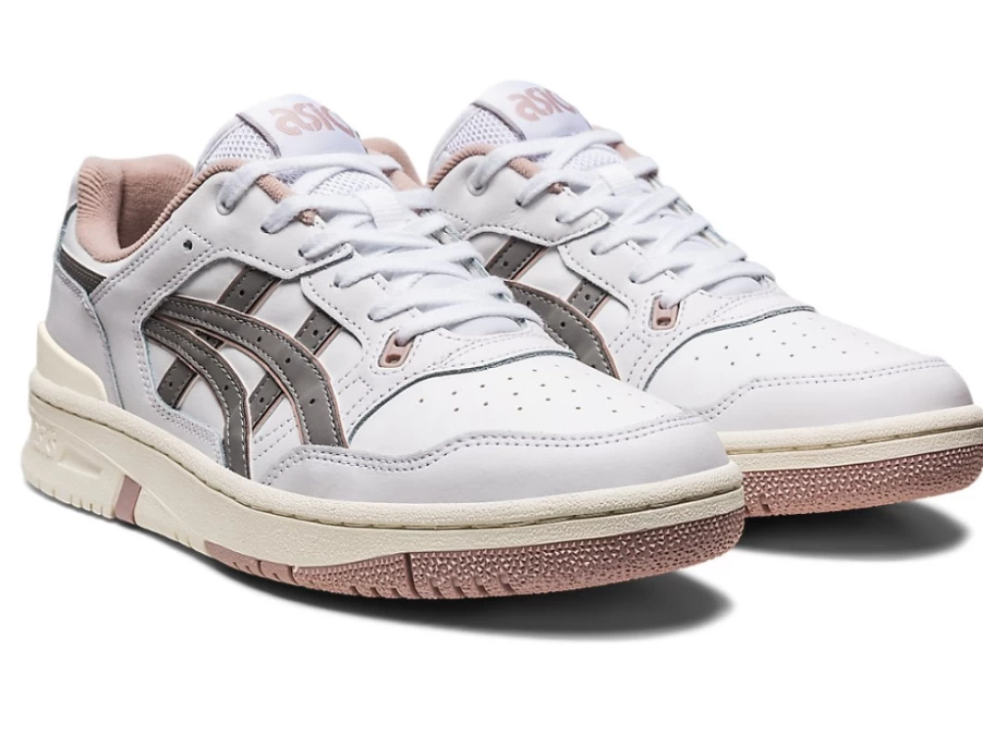 ASICS Men's Ex89 Sneakers in White/Clay Grey - Retro Running Shoes