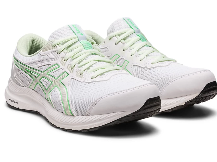 ASICS Women's Gel-Contend 8 Running Shoes in White/Whisper Green - Lightweight Comfort for Daily Training