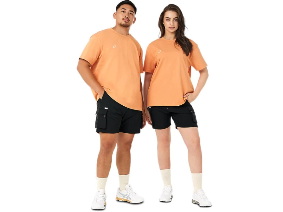 ASICS Men's Basic Tee in Terracotta - Comfortable Cotton T-Shirt for Casual Wear