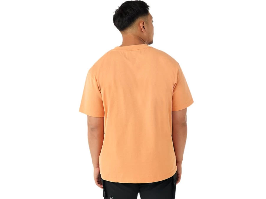 ASICS Men's Basic Tee in Terracotta - Comfortable Cotton T-Shirt for Casual Wear