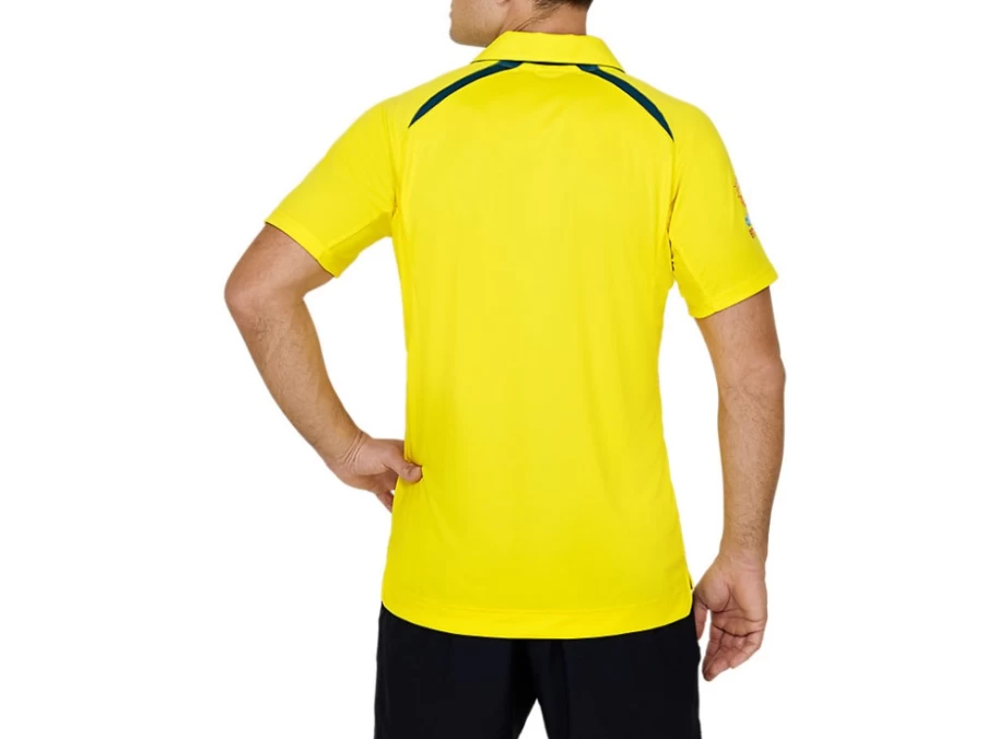 ASICS Men's Cricket Australia Replica ODI Home Shirt - Blazing Yellow