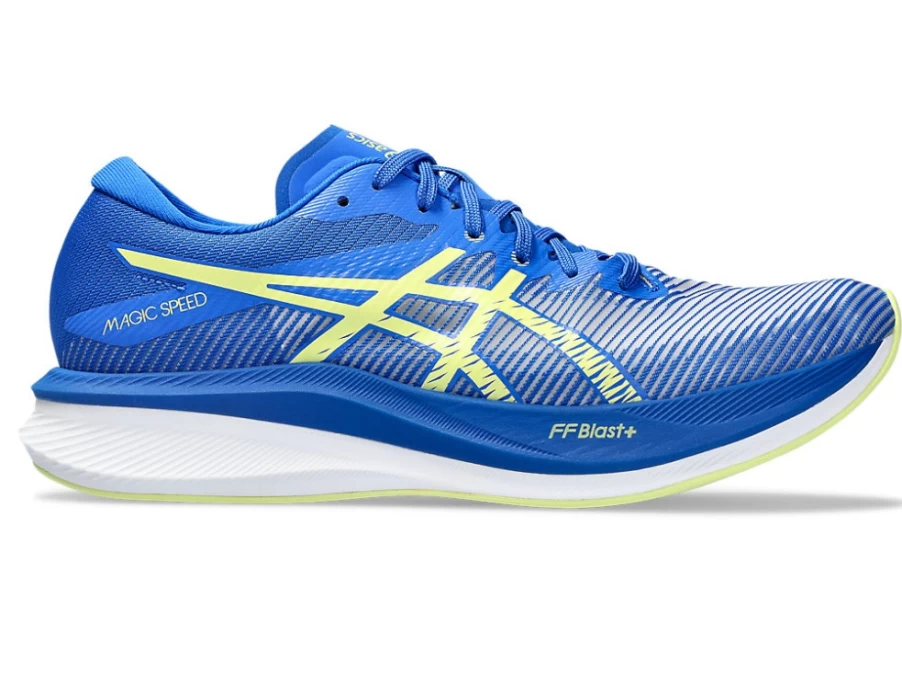 ASICS Magic Speed 3 Men's Running Shoes - Illusion Blue/Glow Yellow