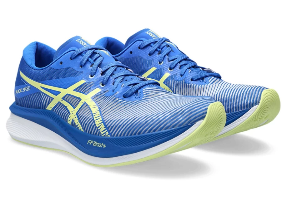 ASICS Magic Speed 3 Men's Running Shoes - Illusion Blue/Glow Yellow