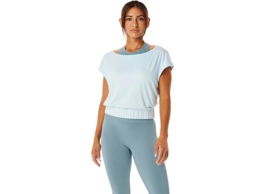 ASICS Women's Sky Blue Nagino Flex Short Sleeve Top