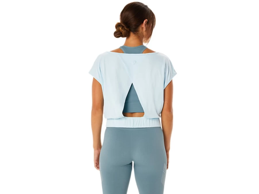 ASICS Women's Sky Blue Nagino Flex Short Sleeve Top