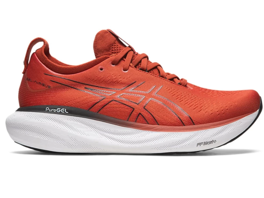 ASICS Gel-Nimbus 25 Men's Running Shoes - Spice Latte/Black - Cushioned Comfort for Long-Distance