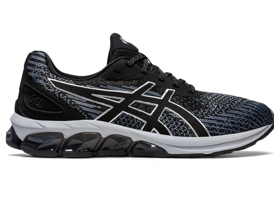 ASICS Men's Gel-Quantum 180 VII Knit Running Shoes - Black/Obsidian Grey