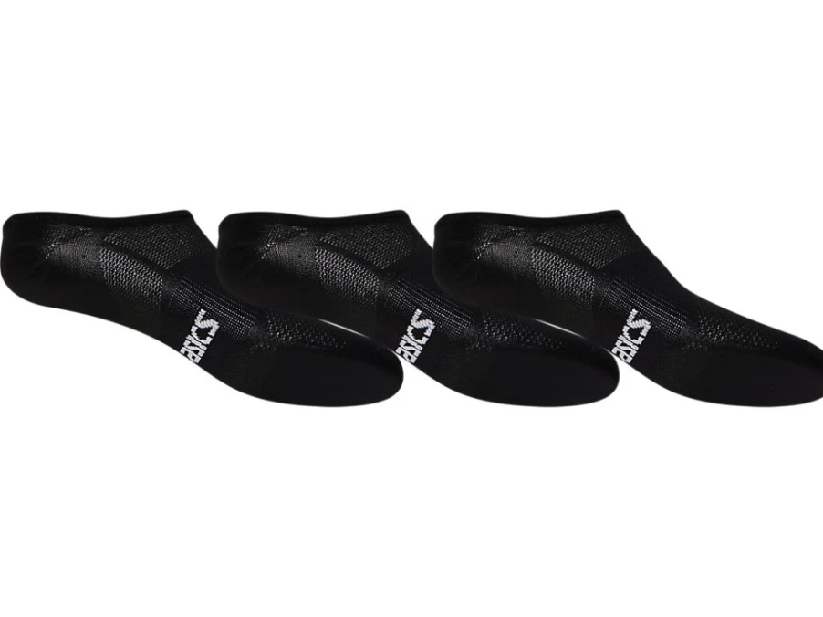 ASICS Men's Performance Black Pace Invisible Socks 3-Pack - No-Show Athletic Socks
