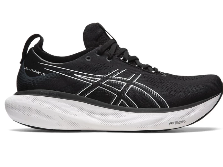 ASICS Men's Gel-Nimbus 25 Running Shoes - Black/Pure Silver (4E Extra Wide)