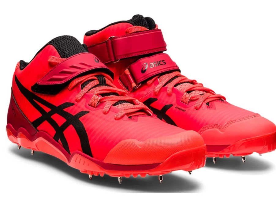 ASICS Javelin Pro 3 Men's Running Shoes - Sunrise Red/Black | High-Performance Track & Field Spikes