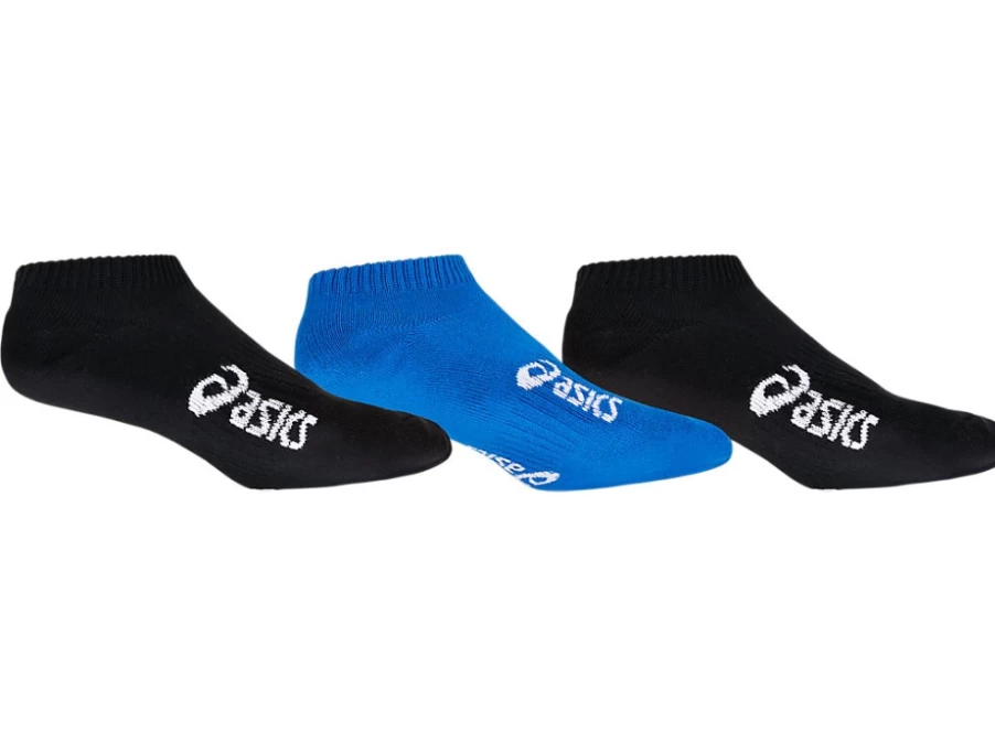 ASICS Men's Pace Low Sock 3-Pack - Performance Black/Illusion Blue Athletic Socks