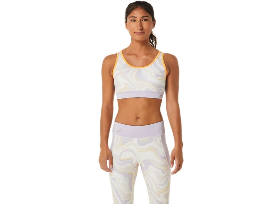 ASICS Women's Dusk Violet Graphic Bra - Stylish Support for Active Lifestyles