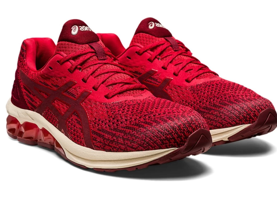 ASICS Gel-Quantum 180 VII Knit Men's Running Shoes - Classic Red/Beet Juice