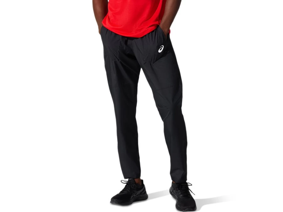 ASICS Men's Performance Black Silver Woven Pant