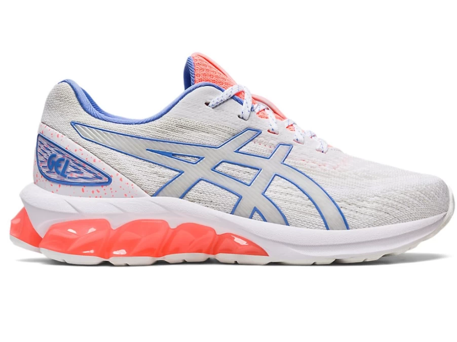 ASICS Kids Gel-Quantum 180 VII GS Running Shoes - White/Sun Coral