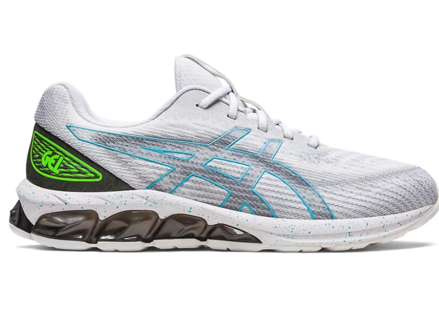 ASICS Gel-Quantum 180 VII Reflective Contour Running Shoes for Men in White/Gunmetal