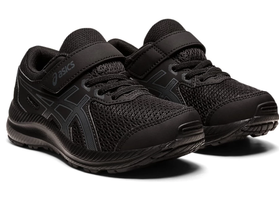 ASICS Kids' Contend 8 Running Shoes - Black/Carrier Grey