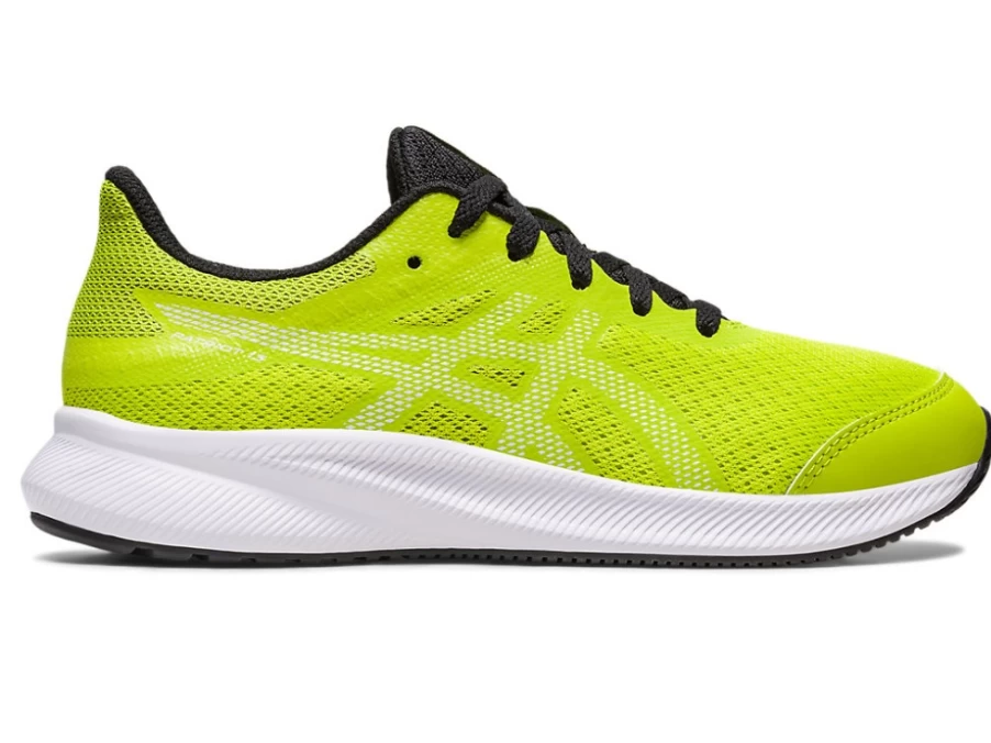 ASICS Kids' Patriot 13 GS Sneakers in Lime Zest/White - Lightweight Running Shoes