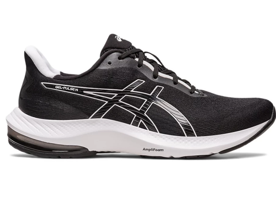 ASICS Women's Gel-Pulse 14 Running Shoes (D Wide) - Black/White