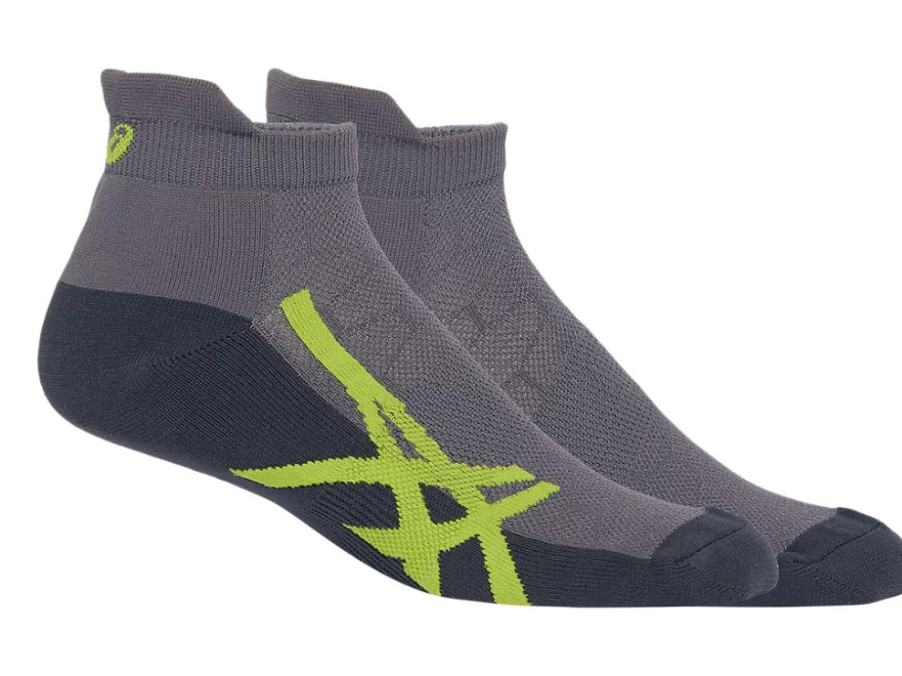 ASICS Men's Carrier Grey Cushion Single Tab Socks for Running & Athletic Support
