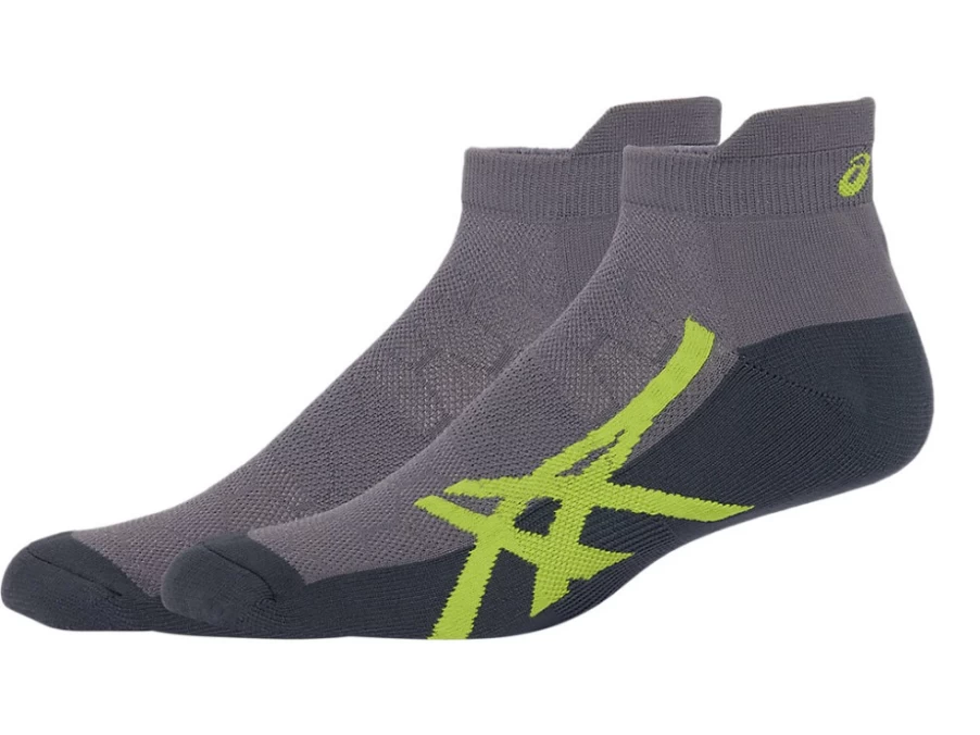 ASICS Men's Carrier Grey Cushion Single Tab Socks for Running & Athletic Support