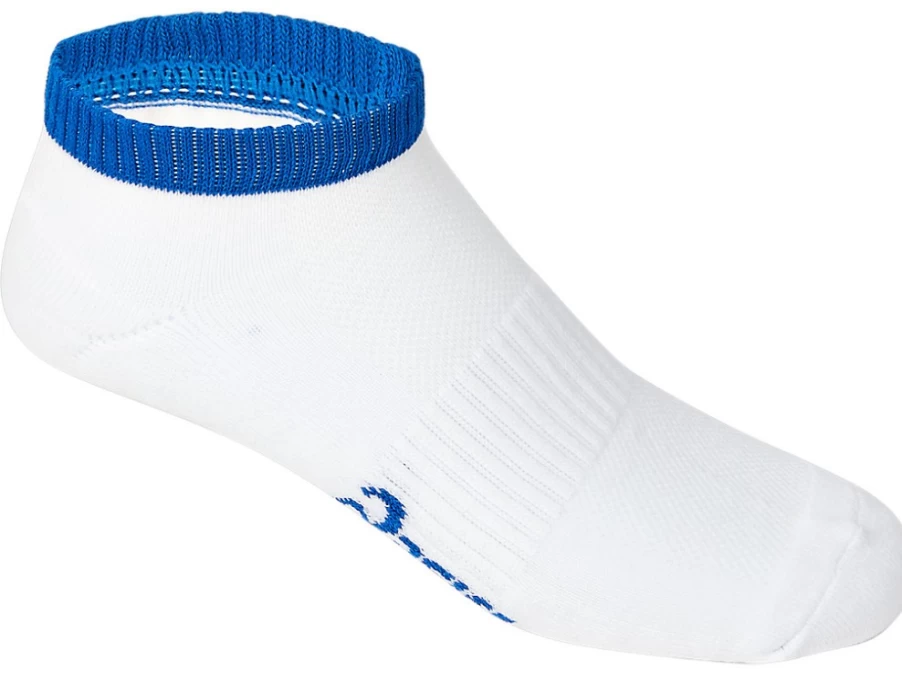 ASICS Men's Pace Low Sock - Brilliant White/Illusion Blue Athletic Socks