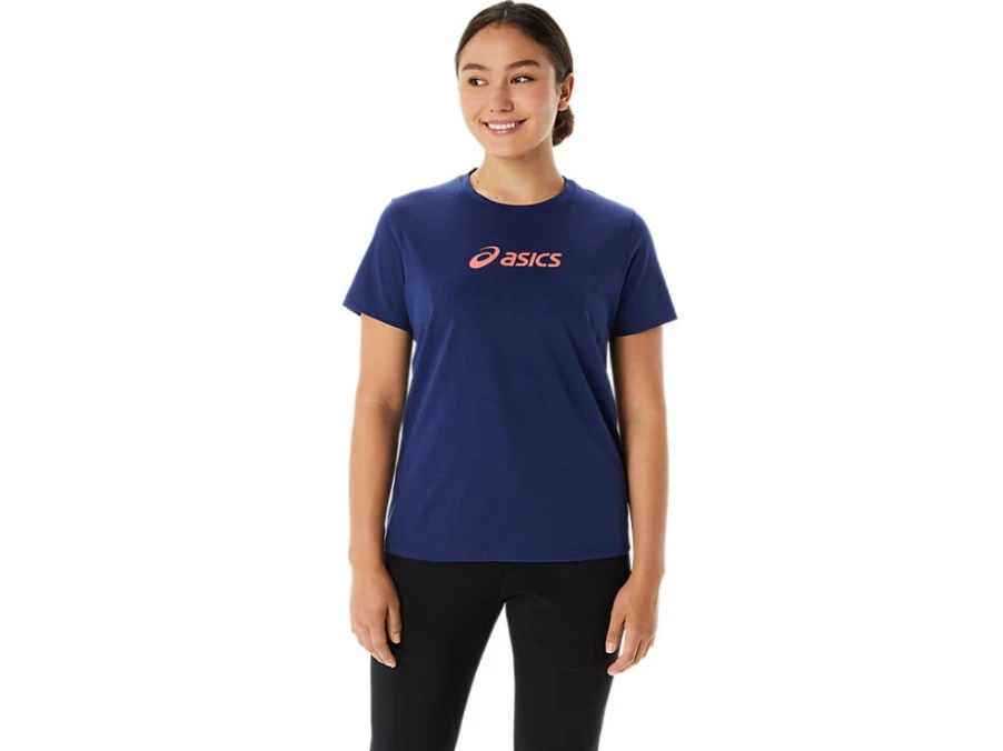 ASICS Women's Indigo Blue Training Core Tee - Performance Workout T-Shirt