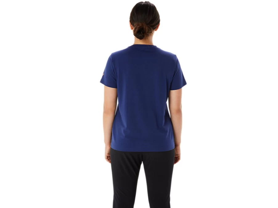 ASICS Women's Indigo Blue Training Core Tee - Performance Workout T-Shirt
