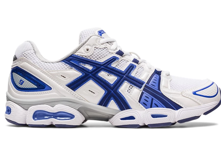 ASICS Men's Gel-Nimbus 9 Running Shoes - White/Indigo Blue