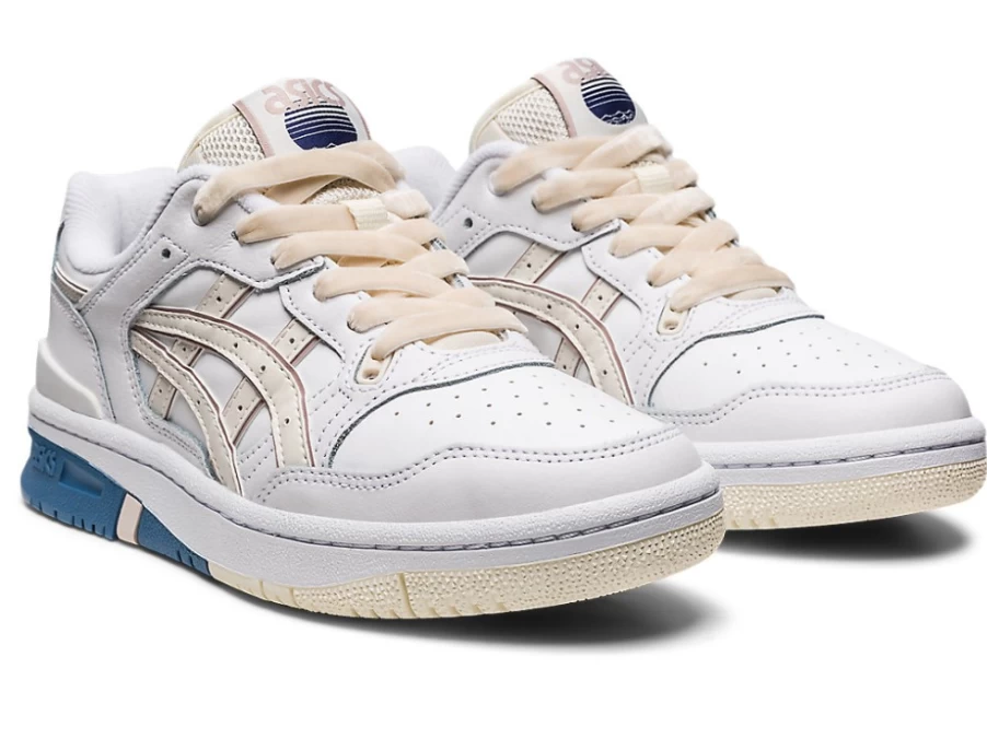 ASICS Women's Ex89 Sneakers in White/Birch - Lightweight Running Shoes