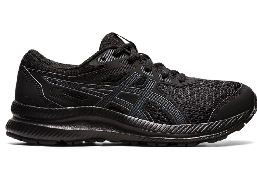 ASICS Kids Contend 8 GS Running Shoes - Black/Carrier Grey
