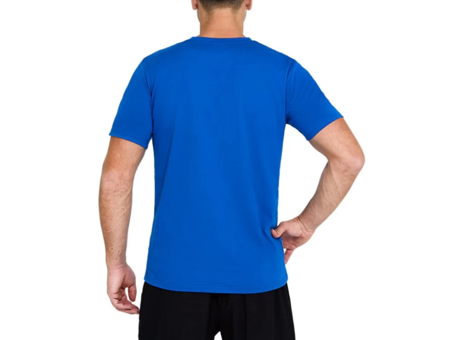 ASICS Men's Lake Drive Heritage Font Graphic Tee - Vintage-Inspired Logo T-Shirt