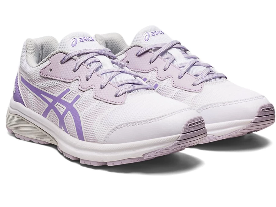 ASICS Kids Gel-Netburner Professional 3 GS Running Shoes - White/Digital Violet