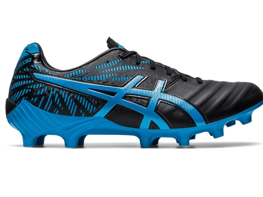 ASICS Men's Lethal Tigreor FF 2 Soccer Cleats Black/Island Blue
