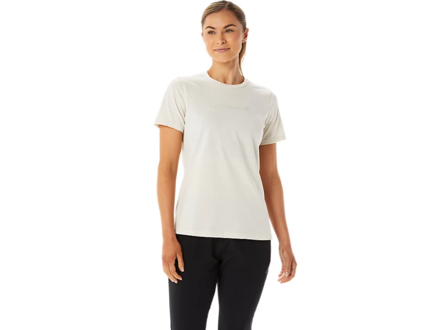 ASICS Women's Birch Logo Graphic Tee - Casual Short Sleeve T-Shirt