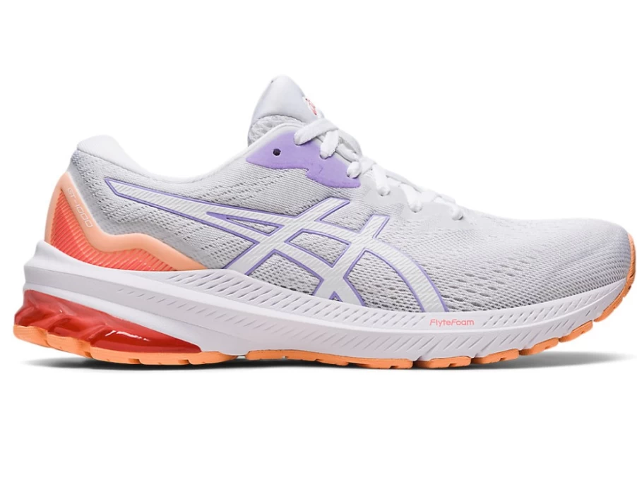 ASICS GT-1000 11 Women's Running Shoes - White/Digital Violet